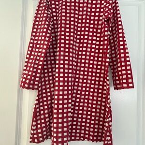 Hanna Andersson Red and White Patterned Dress